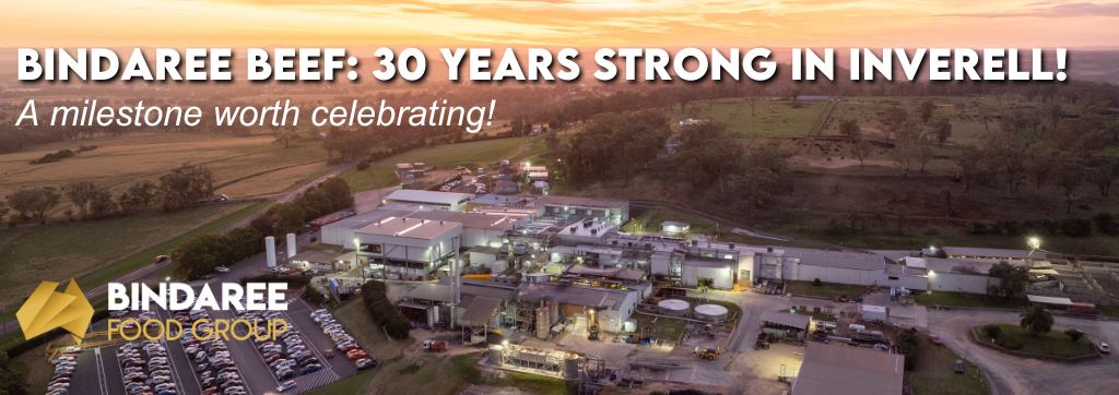 Bindaree 30 Years Banner