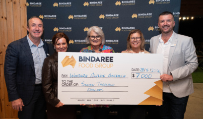 Bindaree Charity Cheque